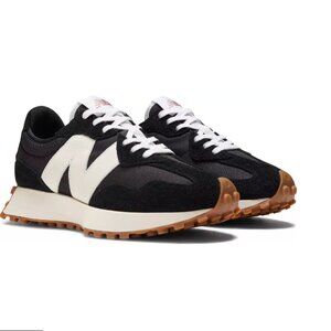 New Balance Women's 327 Shoes Black and White